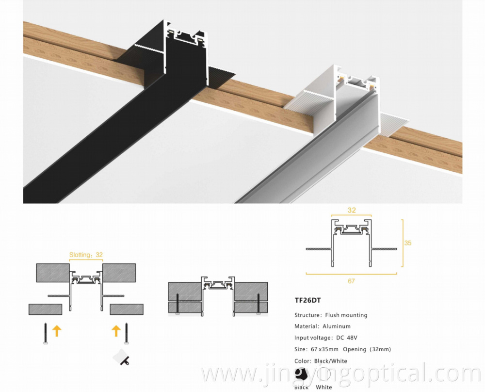 Ultrathin Magnetic Track Light System 6